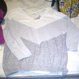 Gray and white, Almost Famous Sweater